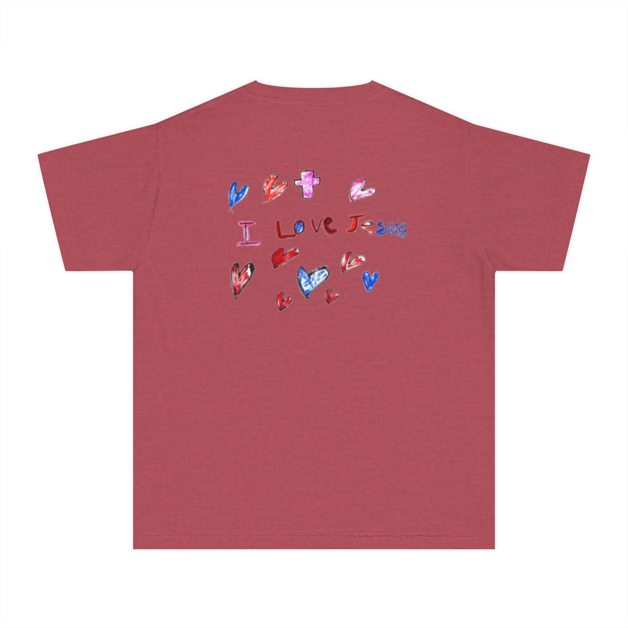 "I Love Jesus" Youth Tee - White Text