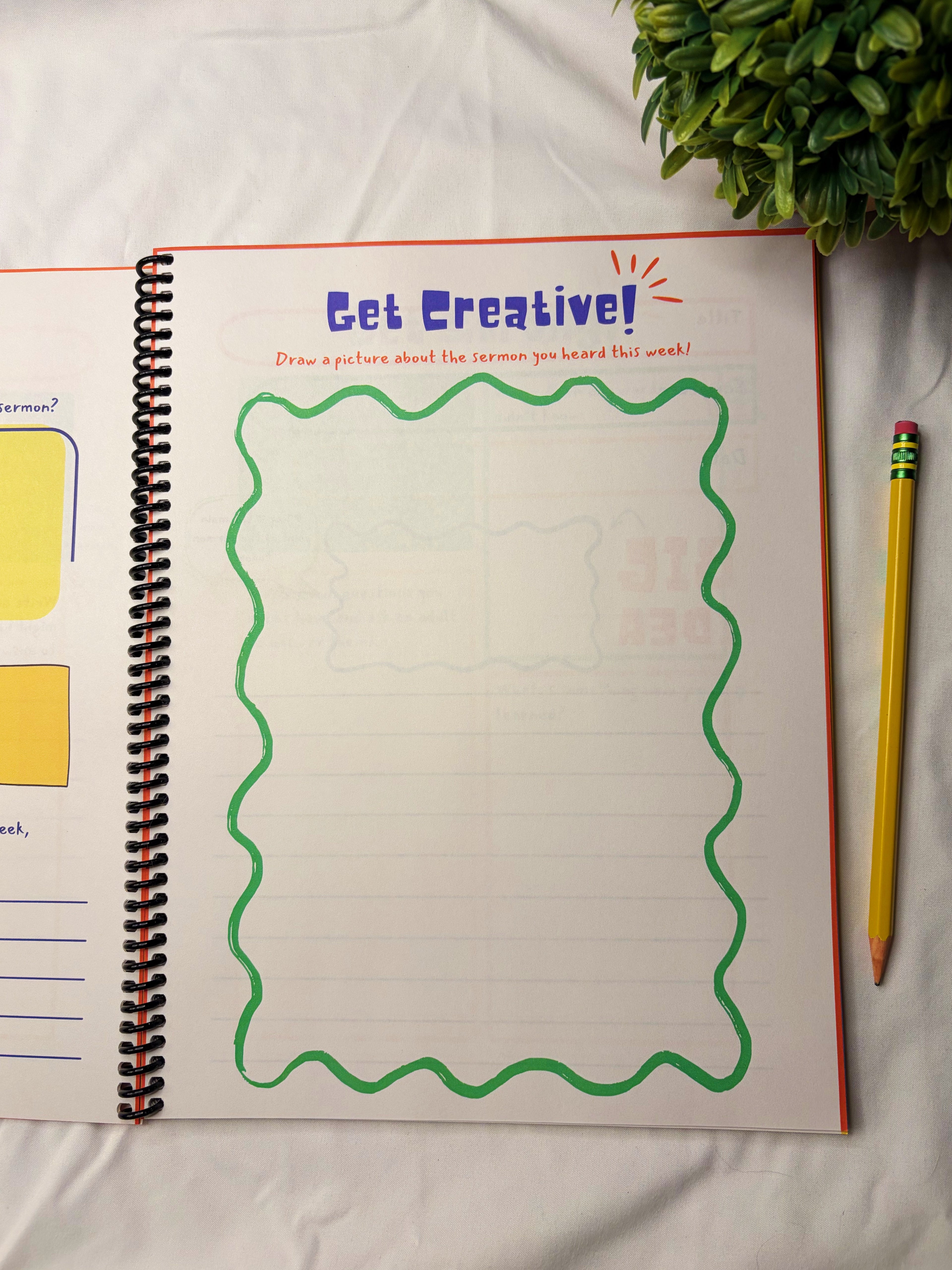 Kids Sermon Notes Journal - Orange