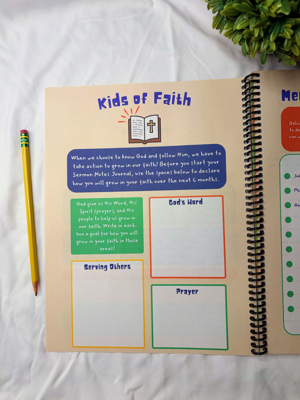 Kids Sermon Notes Journal - Orange