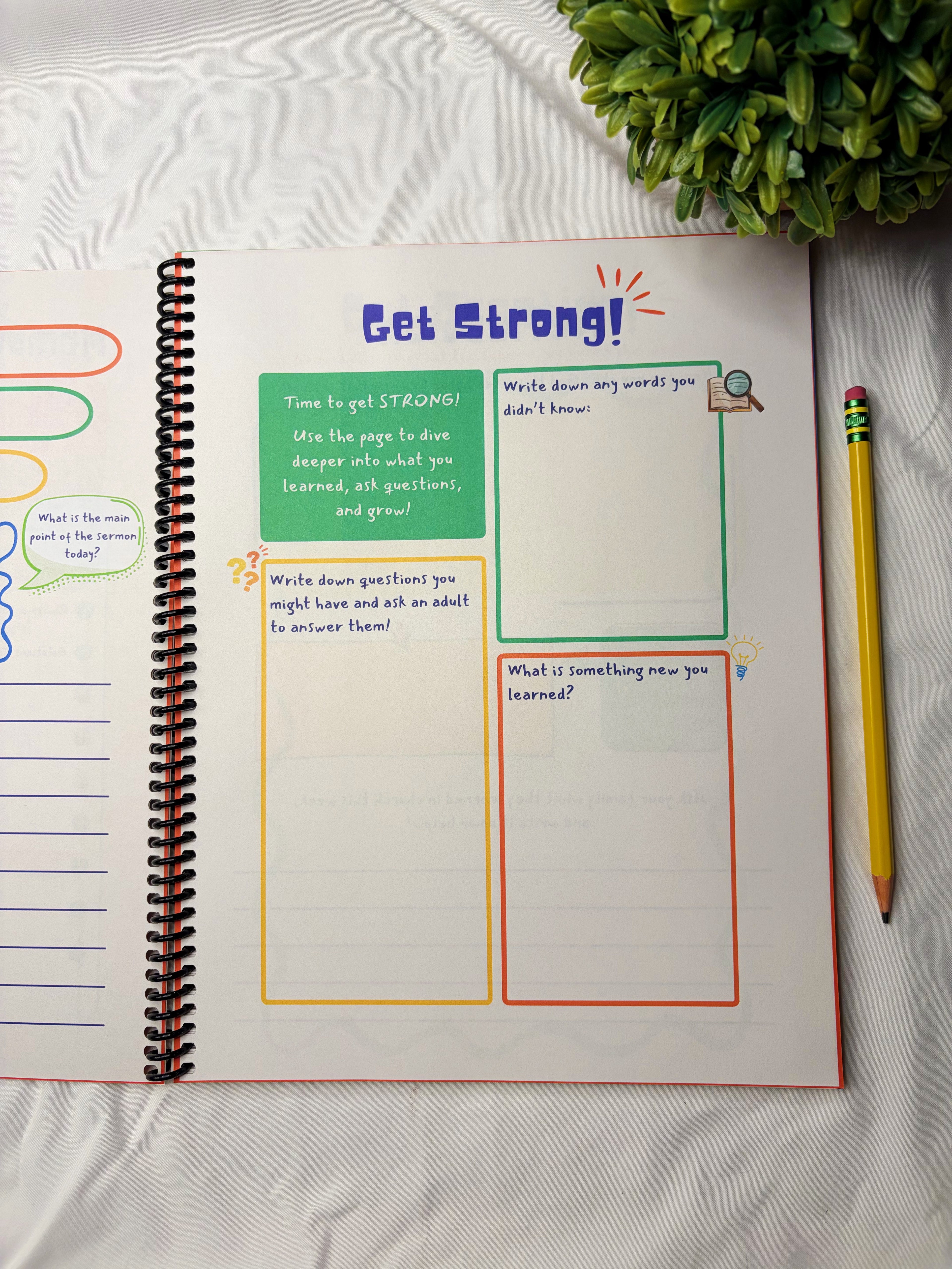 Kids Sermon Notes Journal - Orange